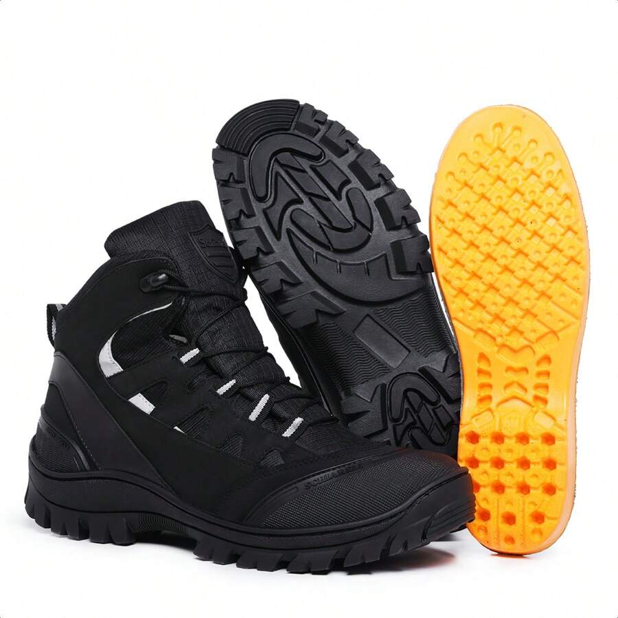 Bota Coturno Militar Tático Cano Curto Segurança Confortável Moderna - Preto - Visão 1