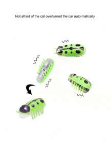 1pc Automated Flutter Interactive Cat Toy Random Color - Multicolor - View 4