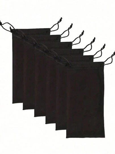 1-100 piezas Bolsas para gafas, bolsas con cordón para gafas regulares, bolsa a prueba de polvo para accesorios de gafas para mujeres de vuelta al colegio