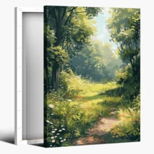 1Pc Framed Sunset Canvas Painting Wall Art Poster, Canvas Print Poster Artwork Wall Art Painting Wooden Framed Canvas Painting -  Thickness 2.25cm/0.9inch,Home Gift Decoration, Room Decoration Aesthetic, Wall Decoration Art, Perfect Gift, Autumn And Winter Wall Decoration, Living Room Decoration, Bedroom Decoration, Kitchen Decoration, Entry Decoration, Bathroom Decoration, Direct Wall Painting, High Quality Wall Painting Poster