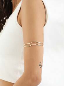 1 szt. Modna, swobodna, minimalistyczna bransoletka z metalowej linii