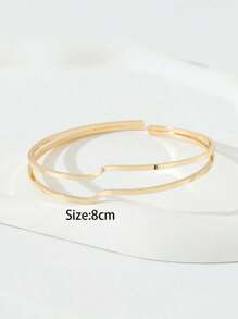 1 szt. Modna, swobodna, minimalistyczna bransoletka z metalowej linii