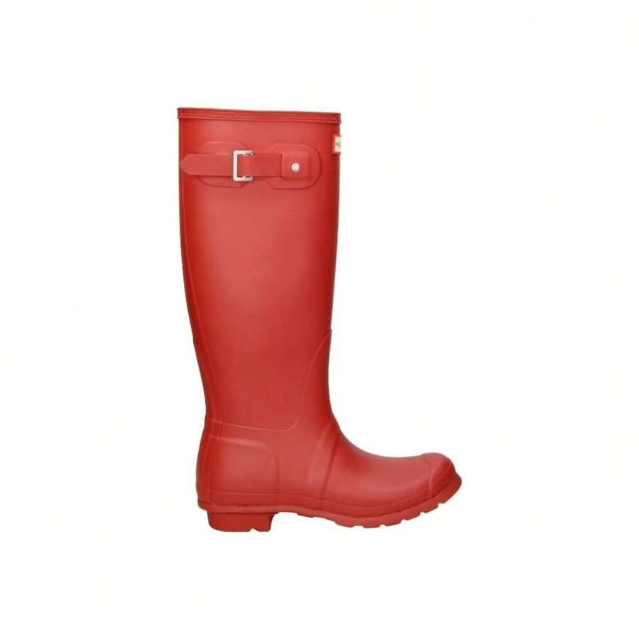 HUNTER | Bottes de pluie hautes Hunter Original pour femme – Bottes de pluie hautes – Bottes de pluie et de neige d'hiver – Confortables – Style décontracté et original – Modèle WFT1000RMA - Rouge - Voir 1