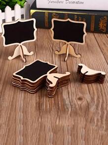 1/5/10pcs/ Mini Chalkboards, Chalkboards With Stands, Message Board Signs, Small Wooden Chalkboards, Suitable For Weddings, Birthday Parties, Table Numbers, Food Signs And Special Event Decorations, Cheesecake Labels And Decorations Valentine DAY, Valentines