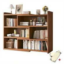 Wooden Shelf Bookcase Shelving 4 Tier Display Storage Unit Stand Stretchable