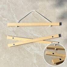 Pine Teak Wood Magnetic Poster Frame Hanger, Magnet Poster Frame For Posters, Prints, Photos, Pictures, Maps, Scrolls, And Canvas Artwork 1pc, Hanging Scroll, Solid Wooden Picture Frame, Hanging Picture Frame, Mobile Poster Frame, Painting Core Teak Scroll Gifts Birthday Graduation
