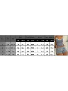 Women Y2k Pajamas Sets Cute Bear Floral Spaghetti Strap Crop Cami Tops + Sleep Shorts Lounge Sets 2 Piece Lace Trim Sleepwear Suit Sleeveless Camisole Tops And Boyshorts - 藍色 - 查看 7