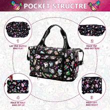 TOKIDOKI Official Licensed Tokidoki Duffle Bag 40L Large Capacity Travel Bags Expandable Tokidoki Travel Duffel Bags Weekender Bags For Women Unicorno Luggage Bag For Sports Gym Vacation