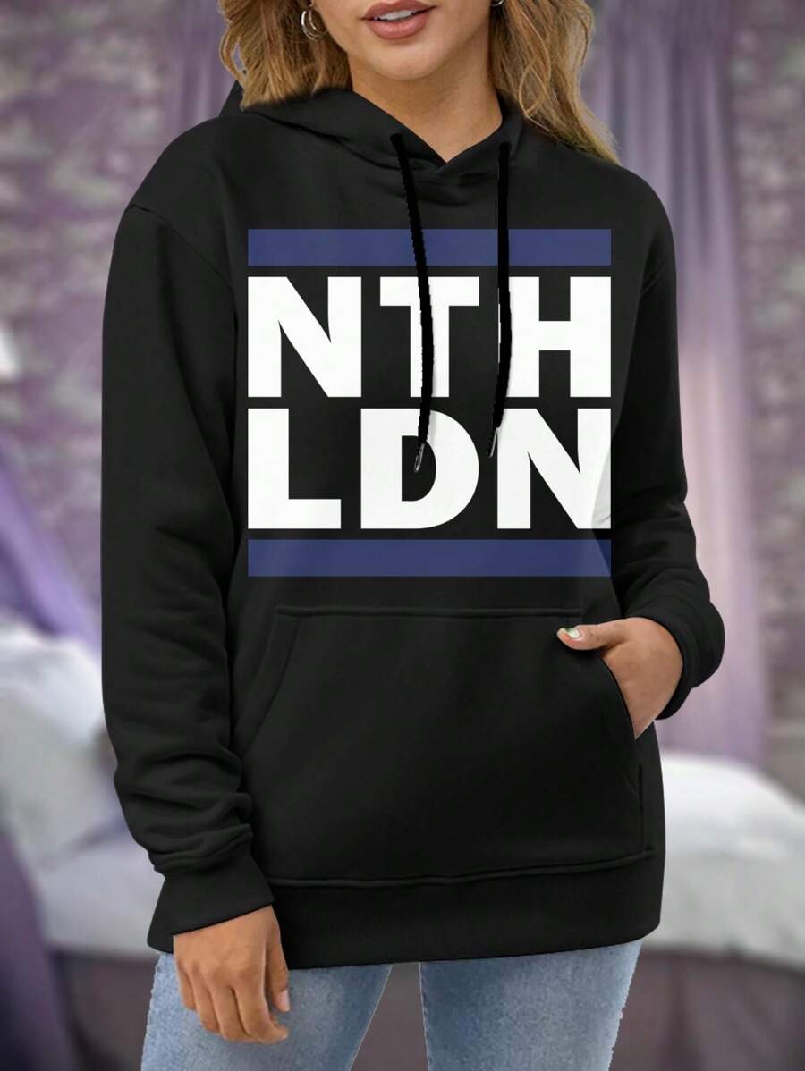NTH LDN Tottenham Hotspur Football Big Size Women Hoodie Women's Soccer Hoodies (Harry Kane) - Negro - Ver 1