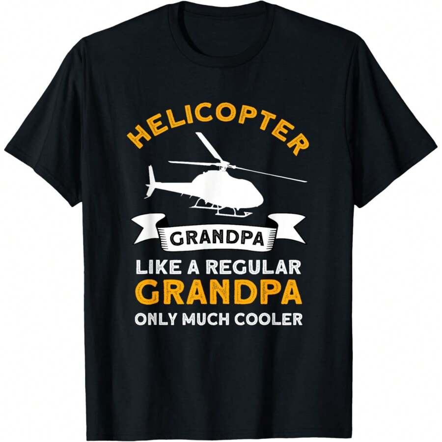 Helicopter Grandpa - Airplane Helicopter Pilot Aviation T-Shirt