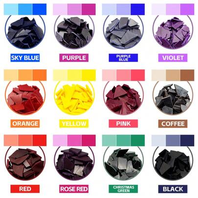 6/12 Colors For Choice, Candle Dye For Candle Making Dyeing Colorant Wax For Candle Dye Material For DIY Candle Making Christmas Gift, 1g/Pack