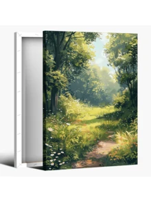 1Pc Framed Sunset Canvas Painting Wall Art Poster, Canvas Print Poster Artwork Wall Art Painting Wooden Framed Canvas Painting -  Thickness 2.25cm/0.9inch,Home Gift Decoration, Room Decoration Aesthetic, Wall Decoration Art, Perfect Gift, Autumn And Winter Wall Decoration, Living Room Decoration, Bedroom Decoration, Kitchen Decoration, Entry Decoration, Bathroom Decoration, Direct Wall Painting, High Quality Wall Painting Poster