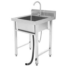 YUNRUX Kitchen Sinks - Silver - View 6