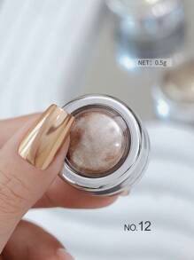 13 Jars Perfect Color Powder Pearl Makeup Set, Mirror Effect Silver Metallic Holographic Dip Powder, Suitable For Resin Crafts And Nail Art, Decorative Iridescent Mermaid Pigment - Multicolor - View 13