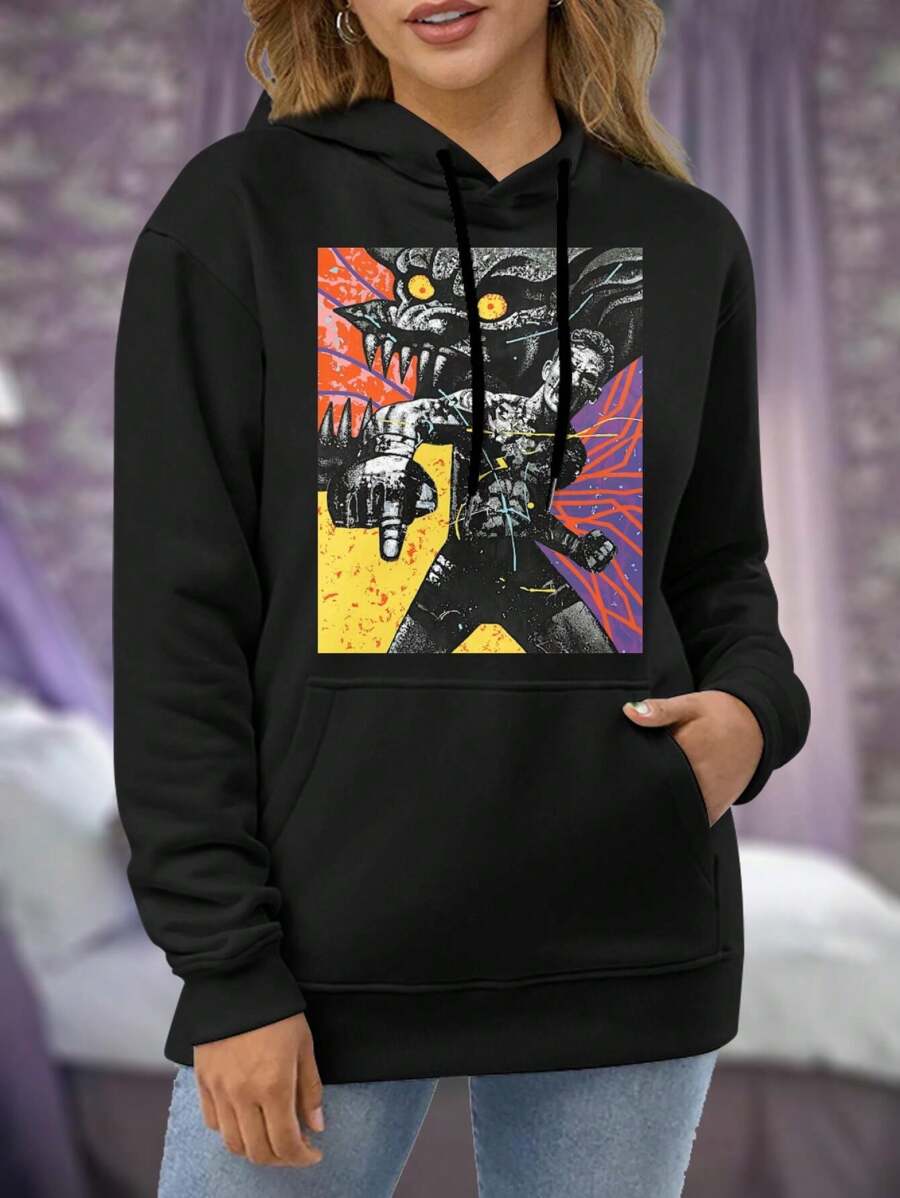 Max Holloway Big Size Women Hoodie Justin Gaethje BMF Knockout Ladies Jacket Merch - Black - View 1