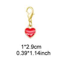 2-10PCS Clip On Charms Heart Rhinestone Bow Rose Pearl Pendant For Jewelry Necklace Bracelet Making DIY Shoe Lace Decoration