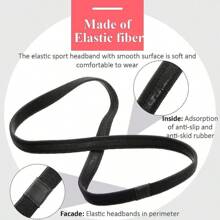 4 Stück/Packung Elastischer Sport Yoga Stirnband, Lauf Kopfband, Fußball Haarzubehör, geeignet für Outdoor Sport, Fitness, Unisex Alltagsgebrauch (Zufällige Farben)