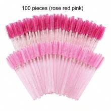 100/50 فرشاة رموش، فرش ماسكارا (مع حاوية)، فرش حواجب قابلة للثني للاستخدام مرة واحدة، فرش تمديد الرموش، فرش الحواجب، فرش زيت الخروع (ليست جميع الوحدات المخزنية في زجاجات) (متوفرة بألوان متعددة) - متعدد الألوان - مشاهدة 7
