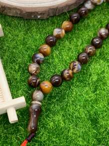 33 件 Tasbih 穆斯林祈祷珠亚克力彩色流苏装饰手链适合日常祈祷 - 彩色 - 查看 10