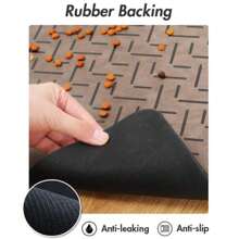 1 pièce de tapis d'alimentation pour chat/chien, tapis absorbant et antidérapant imperméable, facile à nettoyer, prévient les déversements et les salissures de nourriture