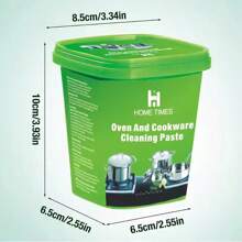HomeTimes Over & Cookware Cleaner, 400g Stainless Steel Cleaning Paste Remove Stains From Pots Pans, Multi-Purpose Cleaner & Polish Removes Household Clean Universal Cleaning Paste For Removing Rust, Stainless Steel Cleaner And Polish Magical Stainless Steel Cookware Kitchen Cleaner, Kitchen, Bathroon, Household Supplier