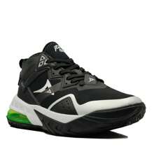 Pirma Tennis Shoes For Boston Basketball - BLACK aND WHITE - View 3
