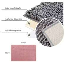 Bathroom Rug 40x60cm Non-Slip Microfiber Polka Dots Luxury Macaroni Various Colors - 藍色 - 查看 5