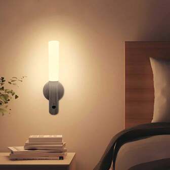 1 件/2 件可充电运动传感器灯、LED 小夜灯、磁贴壁挂小夜灯、走廊楼梯、壁橱、厨房灯、橱柜下灯、衣柜