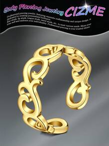 CIZME 1PC Gold Adjustable Toe Rings For Women Gold Toe Ring Gold Toe Rings For Women Silver Toe Ring Silver Toe Rings For Women Stainless Steel Open Tail Ring Women Beach Foot Jewelry Set