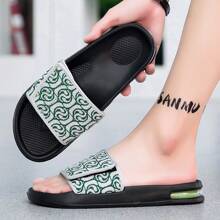 Men's Versatile, Fashionable, Breathable, Casual Comfortable, , Non-Slip, Lightweight, Indoor Slippers - Green - View 5