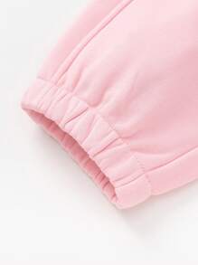 Balabala 男孩女孩寬鬆運動褲，時尚春秋親子裝 - 粉紅 - 查看 8