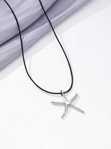 1 件优雅几何海星项链，适合女士 - 金黃色 - 查看 7