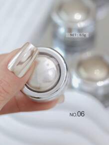 13 Jars Perfect Color Powder Pearl Makeup Set, Mirror Effect Silver Metallic Holographic Dip Powder, Suitable For Resin Crafts And Nail Art, Decorative Iridescent Mermaid Pigment - Multicolor - View 12