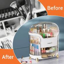 Large Capacity Makeup Organizer Makeup Organizer Countertop Vanity Organizer For Waterproof &Dustproof Skincare Organizers For Bedroom Bathroom Multi-Style Makeup Organizer For Vanity - 1 - 查看 5