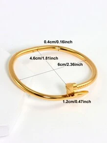 1pc Pulseira de trevo de quatro folhas de aço inoxidável de luxo, joias de ouro personalizadas da moda para mulheres