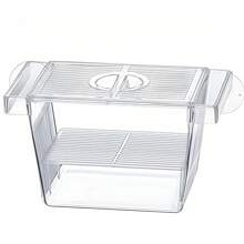 Aquarium Fish Breeding Box, Transparent Plastic Breeding Box, Fish Tank Fry Hatchery Box, Hatchery, Fry & Shrimp Larvae Incubator, Small Isolation Box - Multicolor - View 14