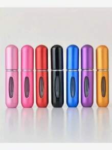 kit 3 Peças Recarregável Viajar Por Frasco De Perfume Com Alumínio Pulverizar E Carregamento Função 5 ML - Multicolorido - Visão 2