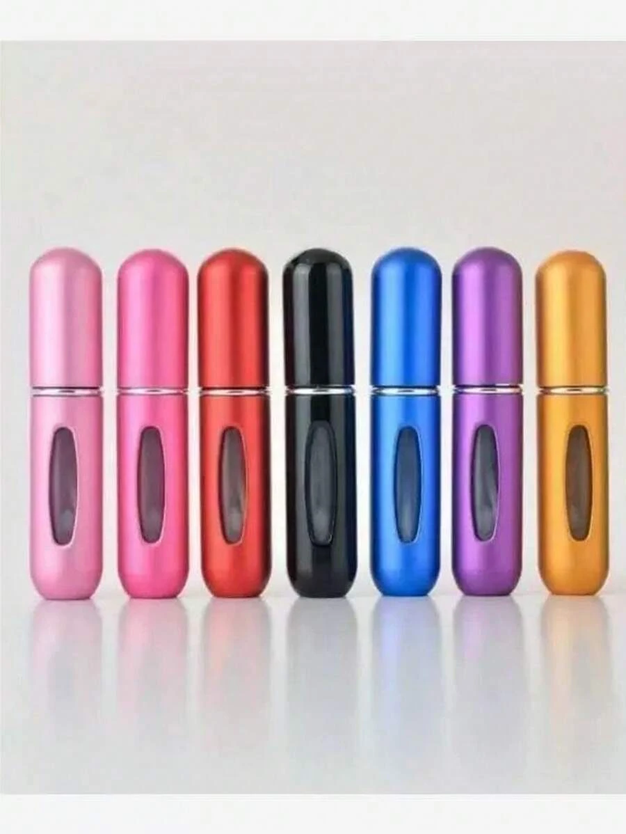 kit 3 Peças Recarregável Viajar Por Frasco De Perfume Com Alumínio Pulverizar E Carregamento Função 5 ML