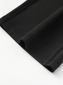 Balabala Girls' Yoga Leggings, Quick-Dry Micro-Flare Pants, Spring - Black - View 9