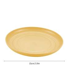 小麦秸秆盘子轻便不易破碎晚餐盘子套装适用于洗碗机和微波炉 - 彩色 - 查看 11