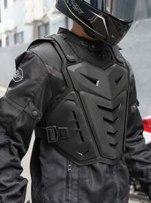 1件摩托车护甲背心骑行防护背部胸部护具摩托车赛车背心摩托车护甲防摔摩托车装备骑手礼物防护配件 - A - 查看 5
