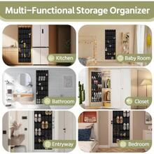 35 Pocket Over The Door Shoe Organizer,Reusable Breathable Large Mesh Bag Men's & Women's Sneaker Organizer,Shoe Organizer For Kids,Hanging Shoe Storage Hanging Bag (Black)