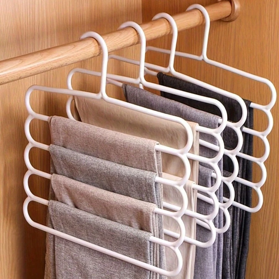Set de 3 colgadores multiusos, colgador de pantalones, colgador para bufandas - Multicolor - Ver 1