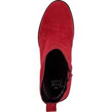 Women's Boots, With Track Sole, Suede Finish, Medium Heel And Red Color, Mod. 1177704 - 紅色 - 查看 3