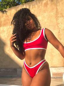 TIFANNY BIKINI - RED/WHITE - View 1