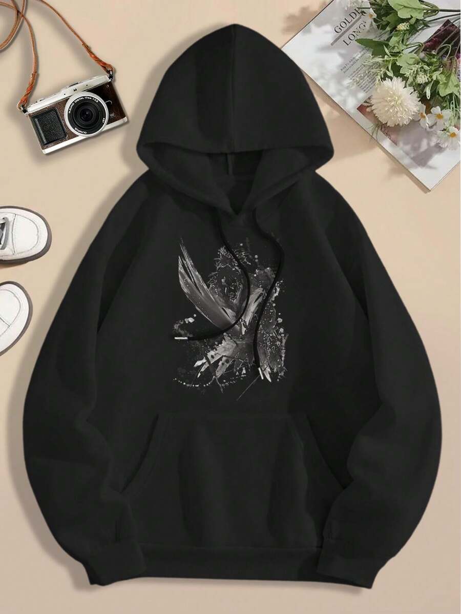 Samurai Champloo Jack Inspired Big Size Women Hoodie Ending Theme Music Shodown X Style For Ladies - màu đen - Xem 1