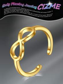 CIZME 1PC Gold Adjustable Toe Rings For Women Gold Toe Ring Gold Toe Rings For Women Silver Toe Ring Silver Toe Rings For Women Stainless Steel Open Tail Ring Women Beach Foot Jewelry Set