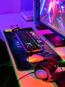 Mouse Pad Gamer p/ Desktop Borda Costurada Estampas Diversos Sung Jin Woo Monarca Sung Anime