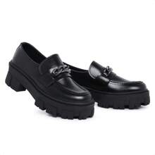 sapato mocassim corrente numeração especial - Preto - Visão 2