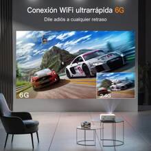 Proyector 4K Soporte, XuanPad Proyector Bluetooth WiFi6, 26000L 1080P Proyector Portatil, Proyector para Cine en Casa con trípode para iOS/Android/TV Stick - Enfoque automático con IA A-26000L - Ver 4
